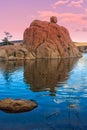 Watson Lake Sunset Scenic Royalty Free Stock Photo