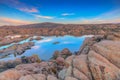 Watson Lake Sunset Royalty Free Stock Photo