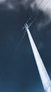 Wattage high voltage power pole