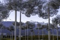 Wattens, Austria  - April 1, 2019: The beautiful crystal clouds in Swarovski Kristallwelten Crystal Worlds museum - Immagine Royalty Free Stock Photo