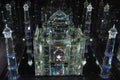 Crystalline miniature of Taj Mahal at Swarowski Kristallwelten in Wattens