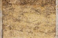 Wattle-and-daub wall of a residential village house made of straw and clay Royalty Free Stock Photo