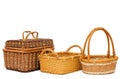 Wattled basket isolated Royalty Free Stock Photo