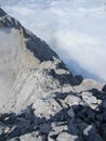 Watzmann via ferrata climbing route Royalty Free Stock Photo