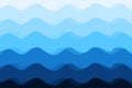 Wave abstract blue background sunshine vector illustration Royalty Free Stock Photo