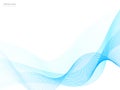 Wave abstract vector background, smooth waves design element Royalty Free Stock Photo