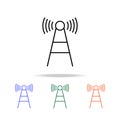 wave antenna icon. Elements of simple web icon in multi color. Premium quality graphic design icon. Simple icon for websites, web