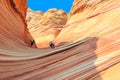 The Wave in Arizona, amazing sandstone rock formation