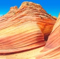 The Wave in Arizona, amazing sandstone rock formation