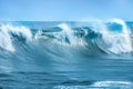Wave in Atlantic Ocean Royalty Free Stock Photo