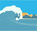 Wave background Royalty Free Stock Photo