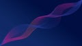 abstract blue wave effect background, abstract on blue background with colorful wave abstract a wave pattern with colorful lines Royalty Free Stock Photo