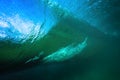 Ocean Wave Barrel Underwater