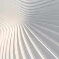 Wave bend white abstract background surface. Digital illustration. 3d rendering Royalty Free Stock Photo