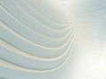 Wave bend white abstract background surface. Digital illustration. 3d rendering Royalty Free Stock Photo