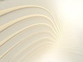 Abstract white waves and lines pattern. Futuristic background. 3d rendering Royalty Free Stock Photo
