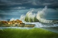 Wave on the Black Sea Royalty Free Stock Photo