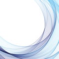 Wave blue smoke background. Vector illustration. eps 10 Royalty Free Stock Photo