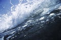 Wave breaking. Royalty Free Stock Photo