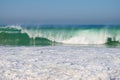 Wave breaking on the shore of Biarritz