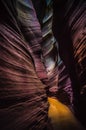 The Wave Canyon in China,Shanxi province Royalty Free Stock Photo