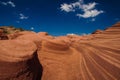 The Wave Canyon in China,Shanxi province Royalty Free Stock Photo