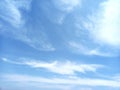 Wave clouds in the sky Royalty Free Stock Photo