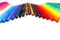 Wave of colorful makers Royalty Free Stock Photo