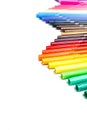 Wave of colorful makers Royalty Free Stock Photo