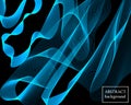 Wave texture on dark background. Flow shapes Royalty Free Stock Photo