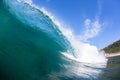 Wave Crashing Blue Encounters Royalty Free Stock Photo