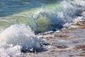 Wave Crashing on Shore