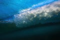 Wave crashing from underwater Royalty Free Stock Photo