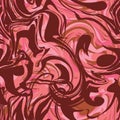 Wave crazy bloody seamless pattern