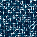 Wave cross cyber seamless pattern
