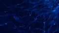Wave 3d. Big data visualization. Data technology background. Abstract background. 3d rendering. Data array visual concept.