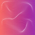 Vector color stripe deformation background.