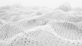 Wave of dots and weave lines. Abstract background. Network connection structure Royalty Free Stock Photo