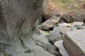 Wave Erroded Rock, Woody Bay Royalty Free Stock Photo