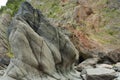 Wave Erroded Rock, Woody Bay Royalty Free Stock Photo