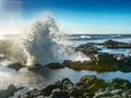 Wave Explodes from Thor`s Well