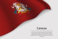 Wave flag of Caracas is a state of Venezuela