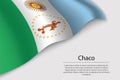 Wave flag of Chaco is a state of Argentina