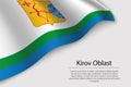 Wave flag of Kirov Oblast is a region of Russia
