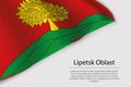 Wave flag of Lipetsk Oblast is a region of Russia