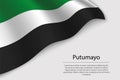 Wave flag of Putumayo is a region of Colombia