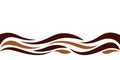 Wave form graphic brown color, water waves brown for background, brown graphic ripples for banner background, copy space