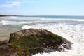 Wave hits the rock, Bentota