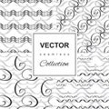 Wave icon pattern set Royalty Free Stock Photo