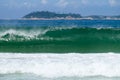 Wave in Leblon Beach - Rio de Janeiro, Brazil Royalty Free Stock Photo